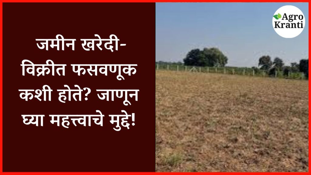 जमीन खरेदी-विक्रीत फसवणूक कशी होते? जाणून घ्या महत्त्वाचे मुद्दे!