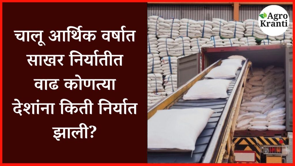 साखर निर्यात, भारत, सोमालिया, अफगाणिस्तान, परकीय चलन, इथेनॉल, साखर उद्योग