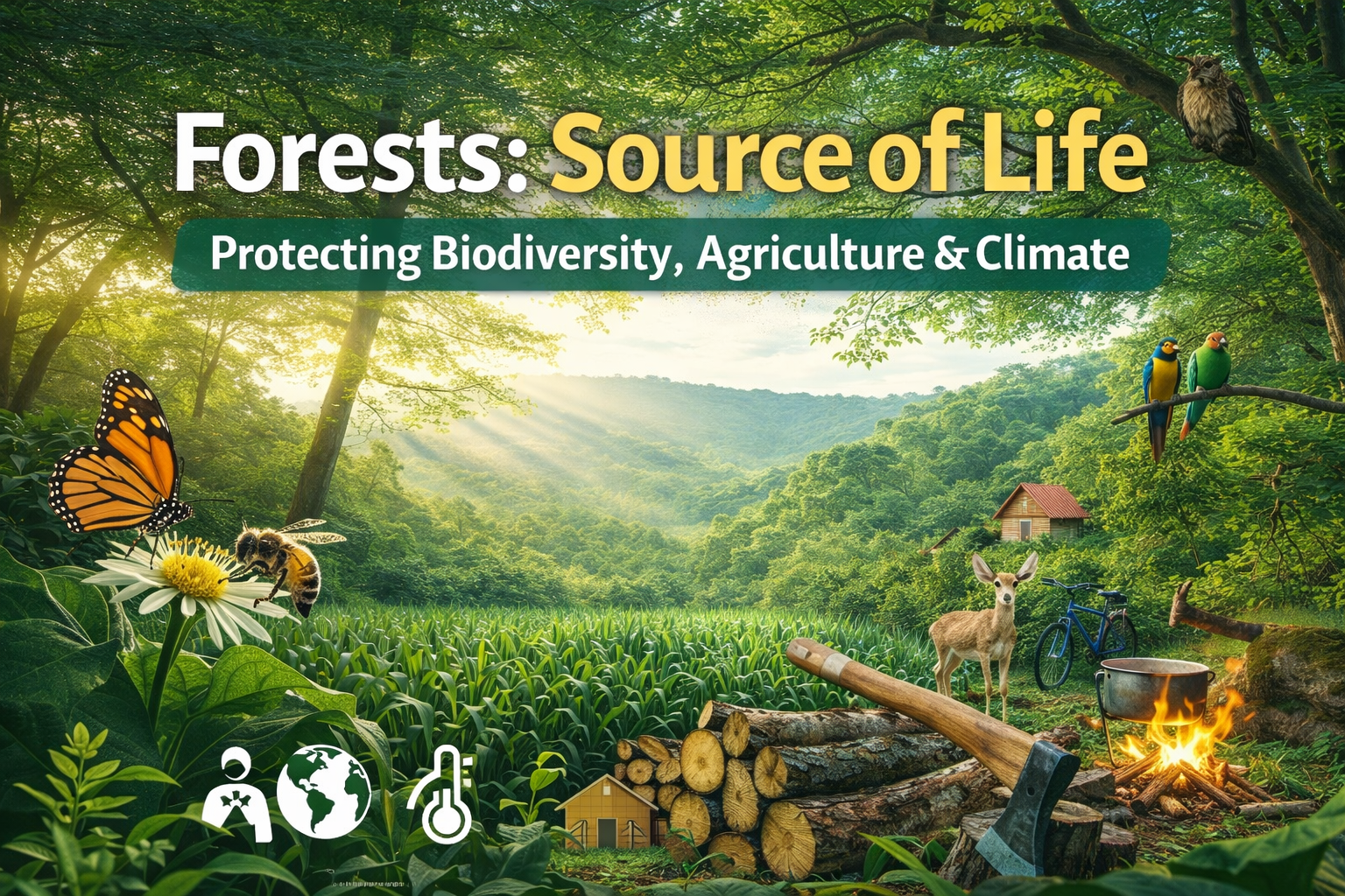 Forests: Source of Life for Biodiversity, Agriculture & Climate Stability